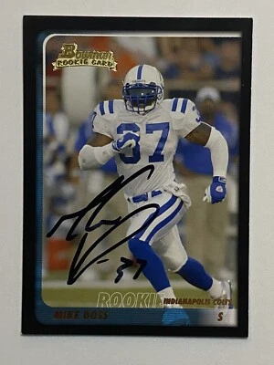 Mike Doss Signed 2003 Bowman Rookie Card Colts Ohio State Autograph  - Image 1 of 2