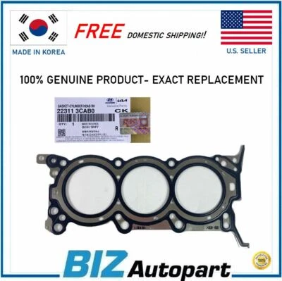 GENUINE! RIGHT HEAD GASKET FOR 2006-2012 HYUNDAI 2008-2014 KIA #22311-3CAB0 - Image 1 of 4