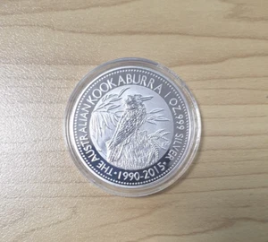 1 Oz 999 Silver 2015 Australian Kookaburra Mint Bullion Coin - Silver plated - Picture 1 of 2