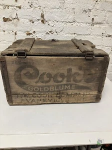 F. W. Cook's Brewing Evansville Indiana Wood Beer Crate Box/ Pre Prohibition - Picture 1 of 13