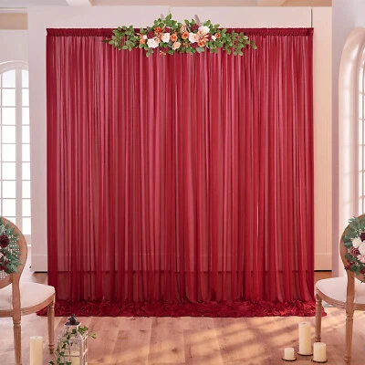 5 x 7 футов шифоновое фон панели занавески фото фон свадьбы арка сцены декор - Изображение 1 из 4