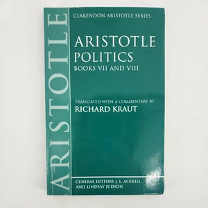 Aristotle Politics Books VII VIII Clarendon Richard Kraut - Imagen 1 de 6