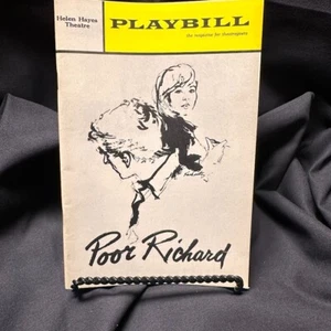 Pobre Richard Playbill Helen Hayes Theatre Mar 1965 Nueva York Alan Bates Gene Hackman - Imagen 1 de 4