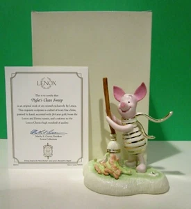 LENOX PIGLET'S CLEAN SWEEP Winnie the Pooh escultura Disney - NUEVA EN CAJA con certificado de autenticidad - Imagen 1 de 7