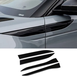4×Gloss Black ABS Door Side Fender Panel Cover For LR Range Rover Evoque 2020-23 - Bild 1 von 10