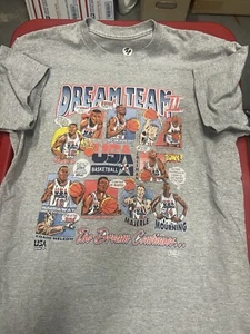 VTG Salem Sportswear USA Dream Team 2 Caricature Olympic Nba Tee M 16x26 Cut Tag - Picture 1 of 7