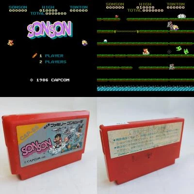 Sonson Capcom pre-owned Nintendo Famicom NES Tested - Image 1 of 4