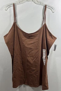 Old Navy Women's Size XXL Taupe Brown First-Layer Fitted Cami Tank Top New - Picture 1 of 3
