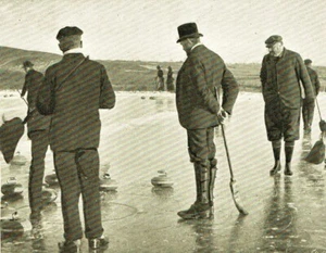 Eisstockschießen Carsbreck Schottland Lord Balfour von Burleigh 1904 Foto Artikel Q151 - Bild 1 von 2