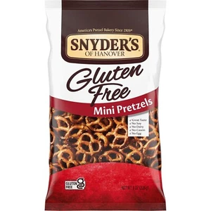 Snyder's of Hanover, Gluten Free Mini Pretzels, 8 Oz Bag - Picture 1 of 10