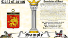 Menuau Vurney Coat Of Arms Heraldry Blazonry Print