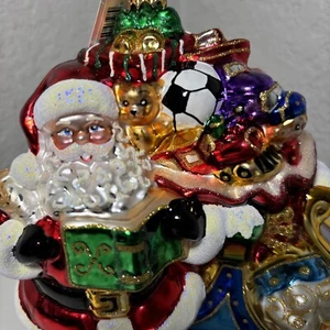 Christopher Radko Trineo de Papá Noel Adorno de Navidad "Entrega en camino" - Imagen 1 de 9