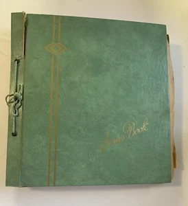 Vintage 1950-70’s Green Scrapbook Ephemera Asst Paper Greeting Cards + 60 Cards - Picture 1 of 17