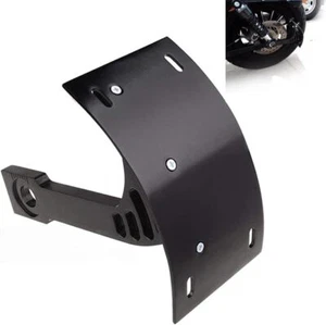 SUNPIE Black Motorcycle Cured Vertical Side Mount Licese Plate Tag - Picture 1 of 8