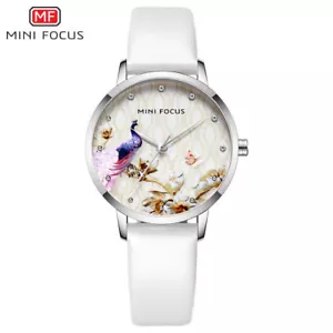 MINI FOCUS Women Watch Classic Elegant Dial Girls Wristwatch Leather Sport Watch - Picture 1 of 29