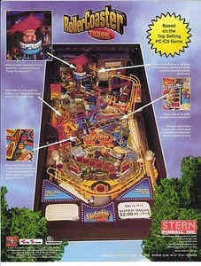 Pinball ROM SOUND SET (4 chips) Stern Rollercoaster Tycoon - Picture 1 of 1