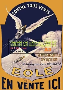 Bougies Eole - Contre tous vents- Kauffmann - affiche plastifiée - Bild 1 von 24