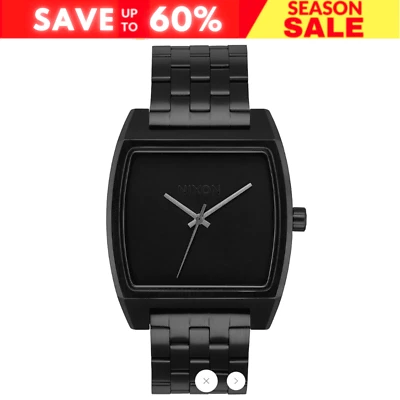 NIXON TIME TRACKER 37mm Men's Watch Black For Men - A1245 001 Foto 1 de 4