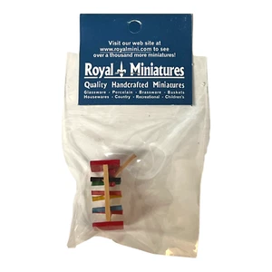 Royal Miniatures Holzspielzeug Bank Holzhammer Heringe Maßstab 1:12 RLYN5527 bunt - Bild 1 von 4