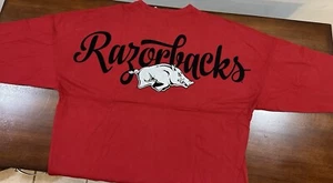 Arkansas Razorbacks Basketball NCAA Women's Shirt “Soooie” Oversized Shirt (XL) - Picture 1 of 4