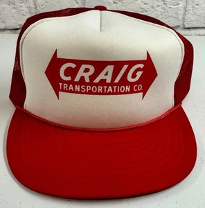 Vintage Craig Transportation Co Truckermütze Snapback verstellbar Mesh Cap - Bild 1 von 6