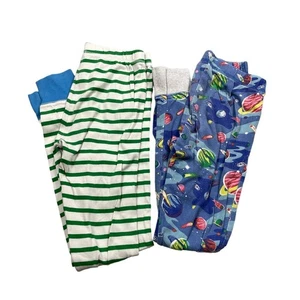 Lot Of 2 Mini Boden Pajama Bottoms Striped Size 13 & Space Size 12 Lounge Pants - Picture 1 of 9