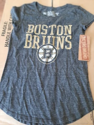 Boston Bruins Retro Brand Shirt Womens XL Brand New - Image 1 of 2