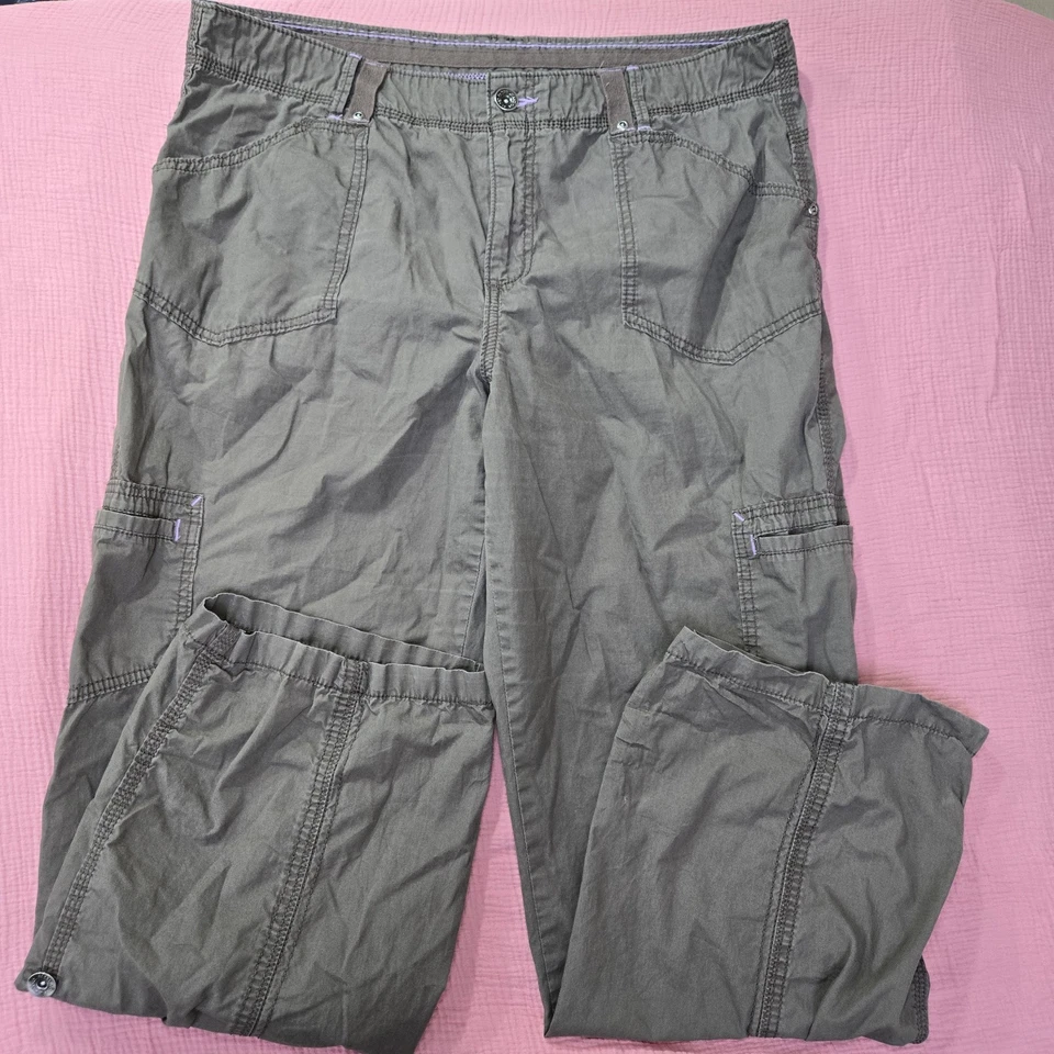 复古 Y2K 褪色荣耀工装可调式裤子宽松滑板垃圾女式 16 码  — 第 1/4 张图片