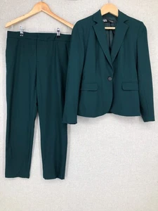 Zara Anzug Eur 34/36 Grün Damen Hose Blazer Set Cord Zweiteiler Smart - Bild 1 von 13