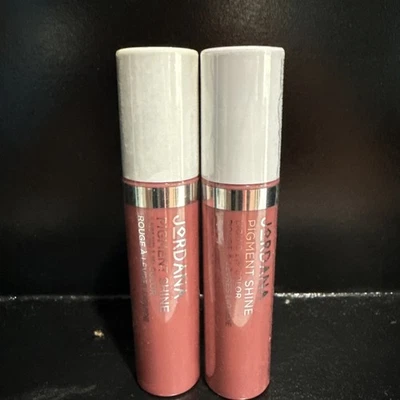 Lote 2 Lápiz Labial Líquido Color Labial Jordana Pigment Shine Rosa, 09 So Berry Special Foto 1 de 3