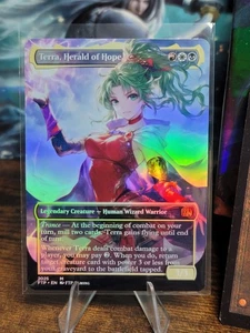 DIY Terra, Herald Of Hope Borderless Foil Playtest Card Mtg Final Fantasy - Picture 1 of 3