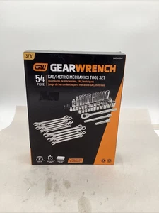 GearWrench GWCBMTS54P 54-Pc 3/8" Drive/Metric 6 pt Standard & Deep Socket Set - Picture 1 of 4
