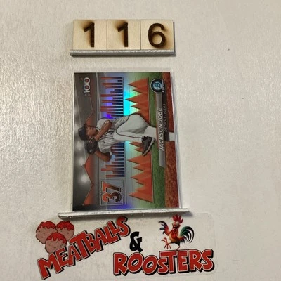 2024 Bowman Chrome Top 100 #BTP-37 Jackson Jobe  - Image 1 of 3