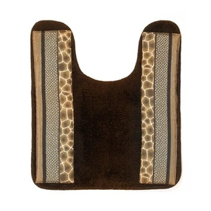 Safari Stripes Animal Bathroom Rug Classic Luxury Leopard Cheetah Zebra Bath ... - Picture 1 of 4