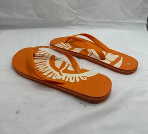 Shock Top Beer Flip Flop Sandals - Size S  10.5 Oranges - Picture 1 of 12