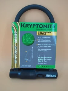 Kryptolok Combo U-Lock Standard Anti-Theft Protection Bicycle Lock 4x8 - NEW - Picture 1 of 3