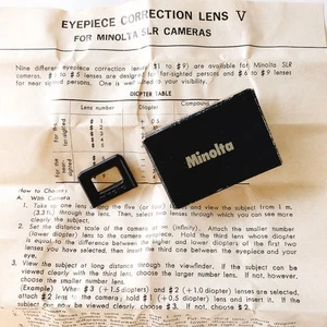 Minolta +0,5 Okularkorrektor V (Nr.1) Diopter Objektiv für SR-T101/SR-7/SR-1 - Bild 1 von 11
