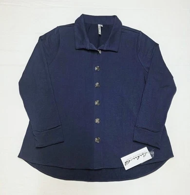 Lulu B Navy Button Down Cardigan Sweater NWT Size M - Image 1 of 4