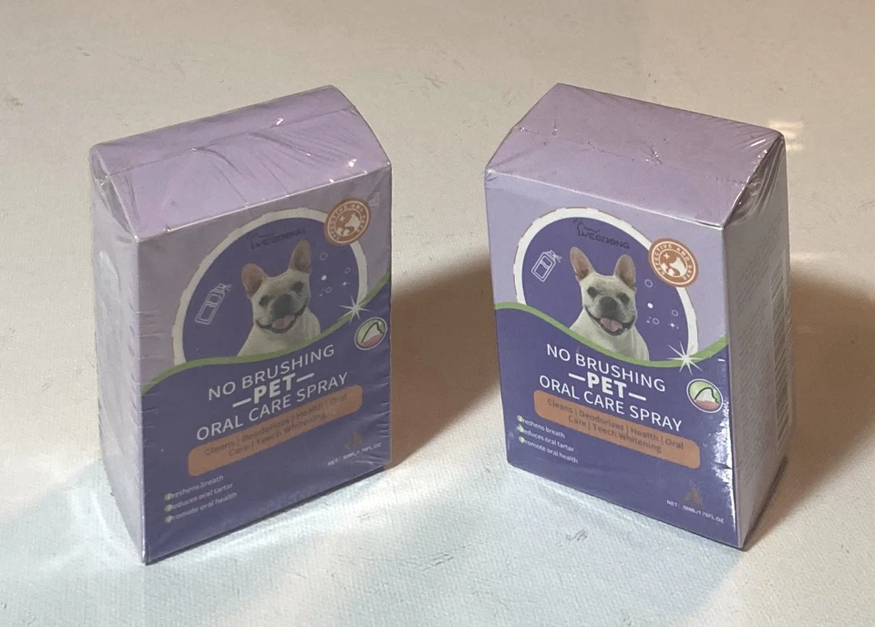TWO Dogs & Cats Pet Oral Sprays! Each Bottle is 50ML. CLEAN TEETH! Great Value! - Image 1 of 3