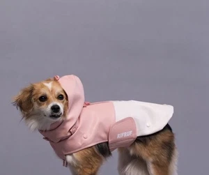RIFRUF Pink/White Stormhunter Dog Raincoat, Sakura, 8 (XS) - Picture 1 of 9