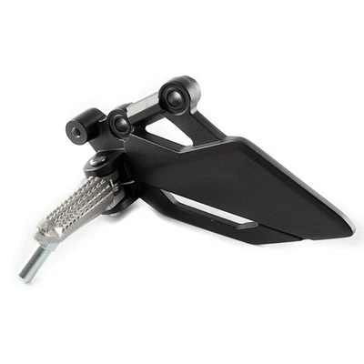 Left Rider Footpeg with Bracket for SY125-10, SY125-10-E5, SY125-10-SE-E5 Black - Image 1 of 2