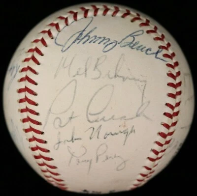 1970 NL Champs Cincinnati Reds Team Signed Ball Bench Rose Perez Sparky PSA/DNA - Image 1 of 4