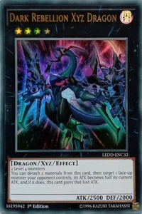 LEDD-ENC32 DARK REBELLION XYZ DRAGON ULTRA RARE 1ST EDITION YuGiOh CARD - Picture 1 of 1