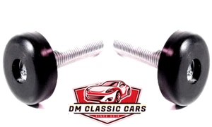 Hood Bumper Adjuster PAIR for 1960- 1981 GM Chevy Buick Pontiac Olds Rubber Stop - Foto 1 di 3
