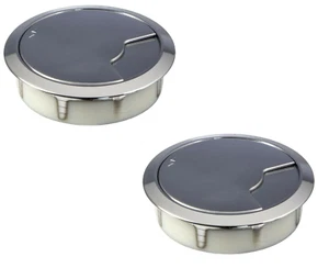 Passacavi Plastica Cromo Opaco Table Kabel-Durchlass Decoder via Cavo Ø 60 80 - Bild 1 von 10
