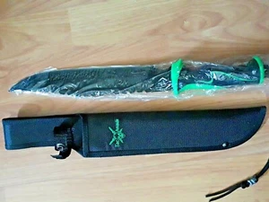 Hunting Knife Fishing Knife TAC ASSAULT 15" BOWIE KNIFE WITH SHEATH TA-029B - Picture 1 of 4