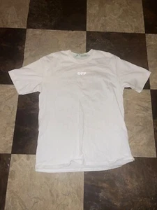2013 OFF WHITE T-Shirt VIRGIL ABLOH Arrow IRIDESCENT Rare Main Label XL - Picture 1 of 13