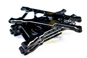 CR (F + R) Black Aluminum A-Arms For Traxxas Slash 4x4, Rustler, Stampede - Picture 1 of 10