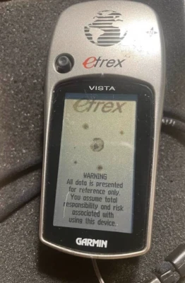 Garmin eTrex Vista Handheld Waterproof GPS Unit, Outdoors Camping Hiking - Image 1 of 4