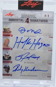 💥2021 LEAF ULTIMATE AUTO’S 4X💥MONTANA/HOGAN/JACKSON/HENDERSON AUTOS💥LE #/4🔥 - Picture 1 of 4